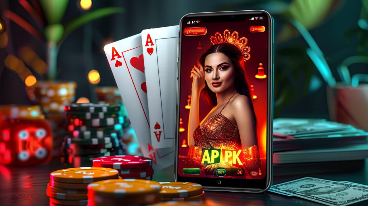 Antarmuka permainan Casino Hold'em dengan kartu dan taruhan di heihachi